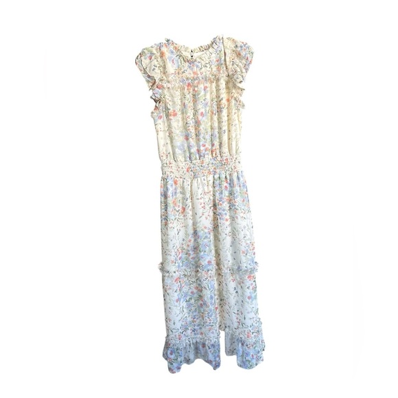 CeCe smocked floral midi dress-Size M-family photos,weddings, fall events - Picture 2 of 6